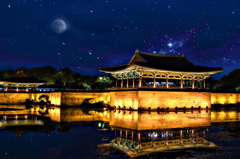 Day-trip group exploring Yangdong Folk Village hanok houses on a gyeongju city tour from Busan in Gyeongju, South Korea